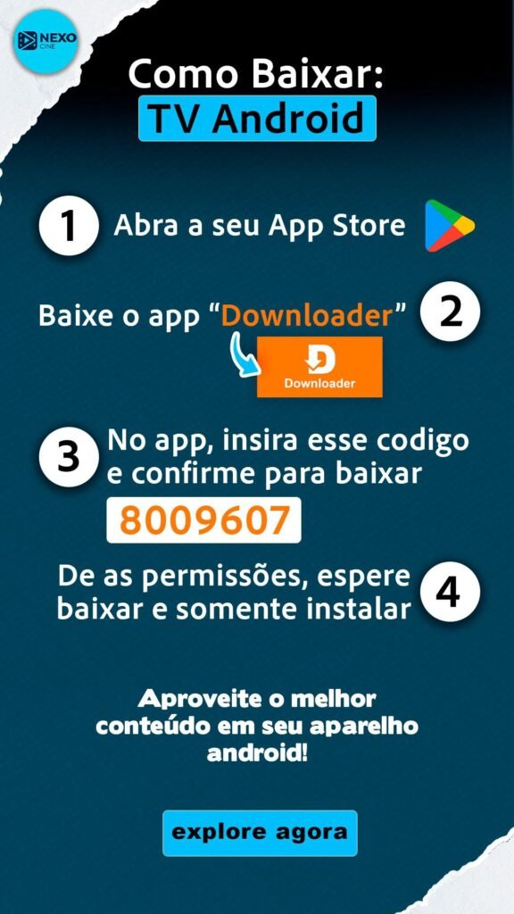 código de download da TVbox Nexocine